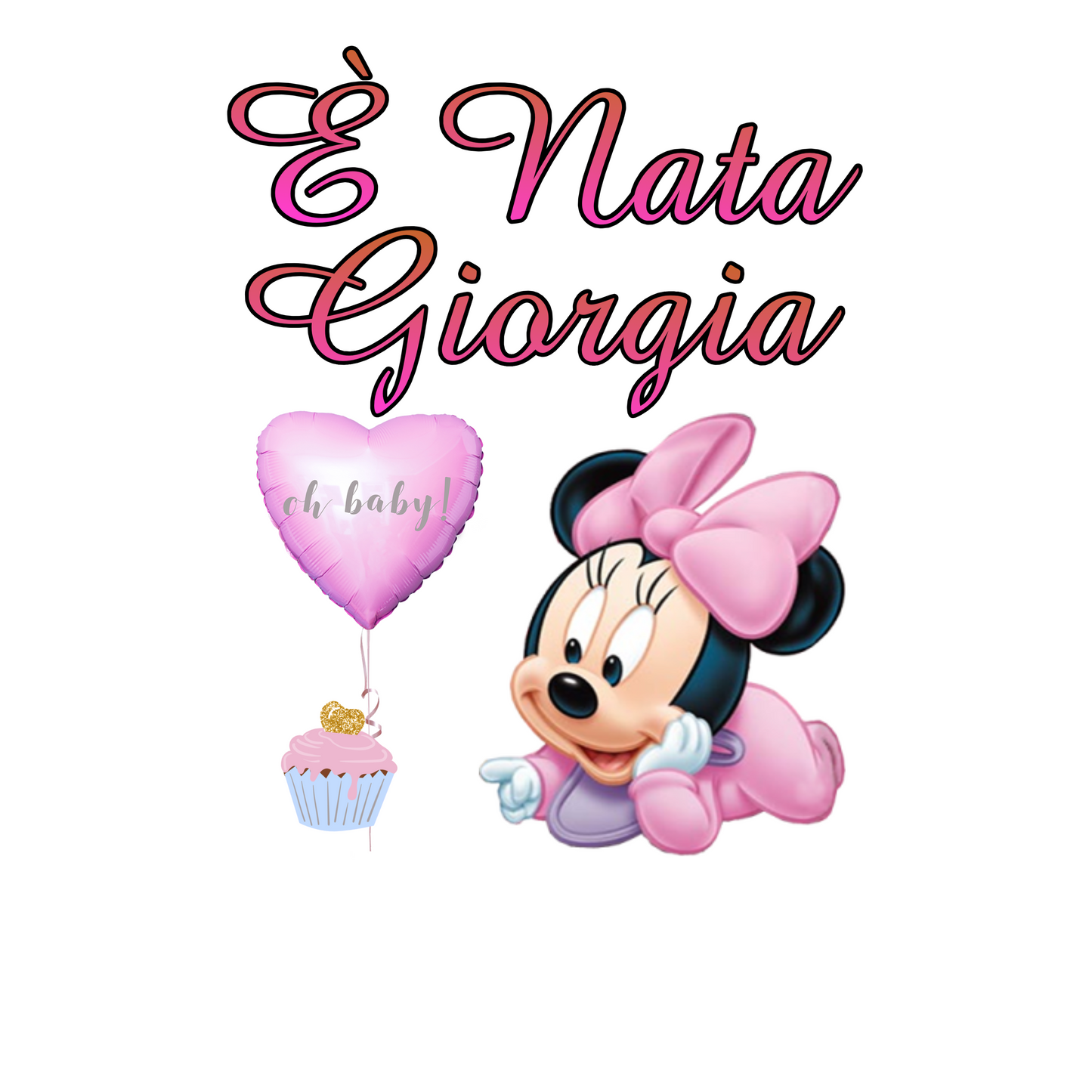 120 Calamite in legno personalizzate tema Minnie - spedizione inclusa