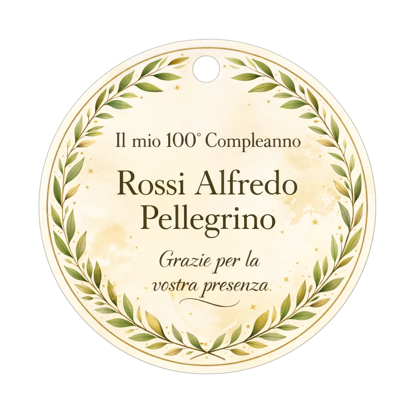 Saldo rimanente Bomboniere 100 Anni