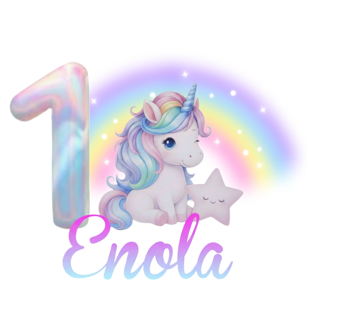 15 Calamite personalizzate tema unicorno