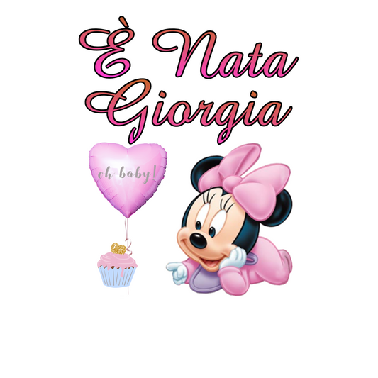 120 Calamite in legno personalizzate tema Minnie - spedizione inclusa