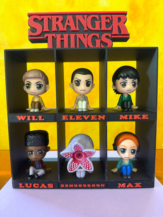 Set da collezione Stranger Things - Espositore + personaggi stile Chibi