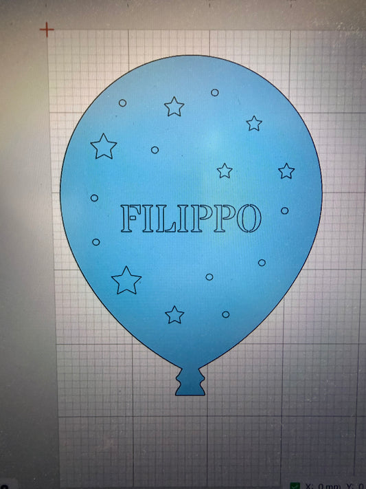 3 Lampade in legno personalizzate con nome e luci