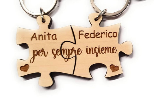 Portachiavi in legno personalizzati