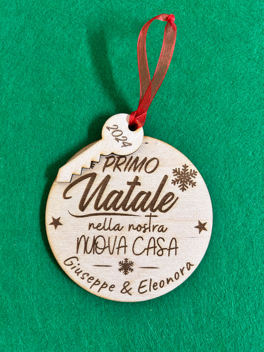 Addobbo Natalizio "IL PRIMO NATALE NELLA NUOVA CASA"