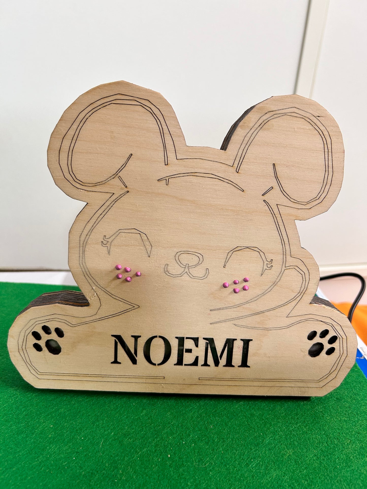 Lampada da comodino personalizzata RGB