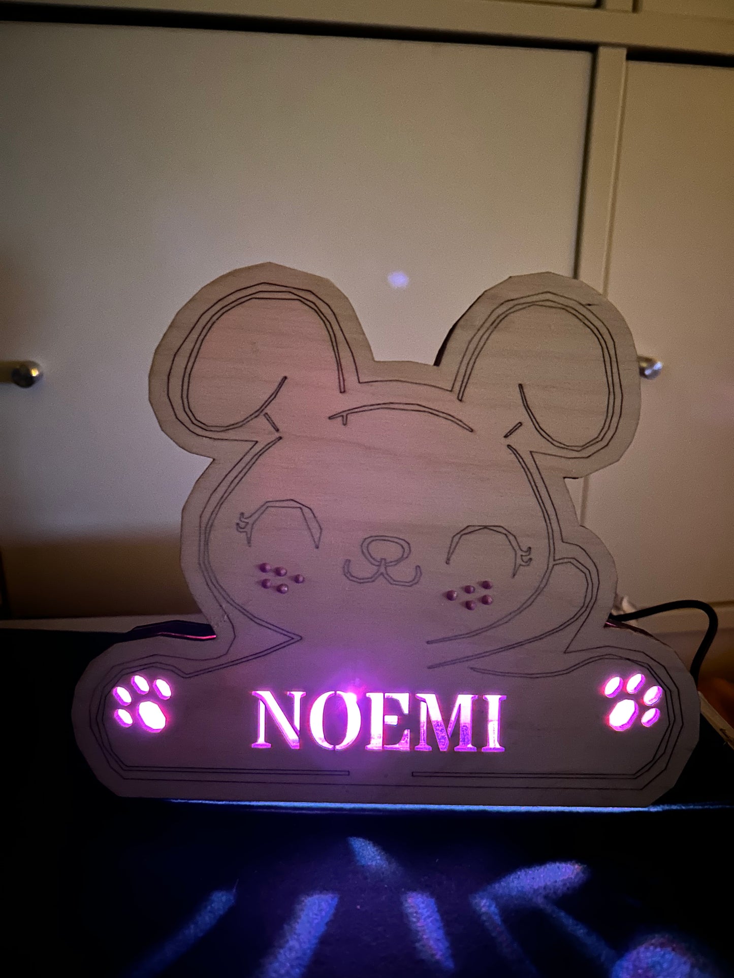 Lampada da comodino personalizzata RGB