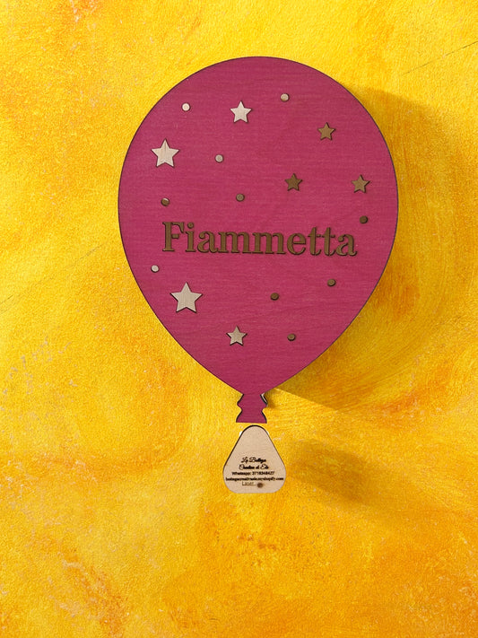 Lampada da Parete a forma di palloncino con nome personalizzabile