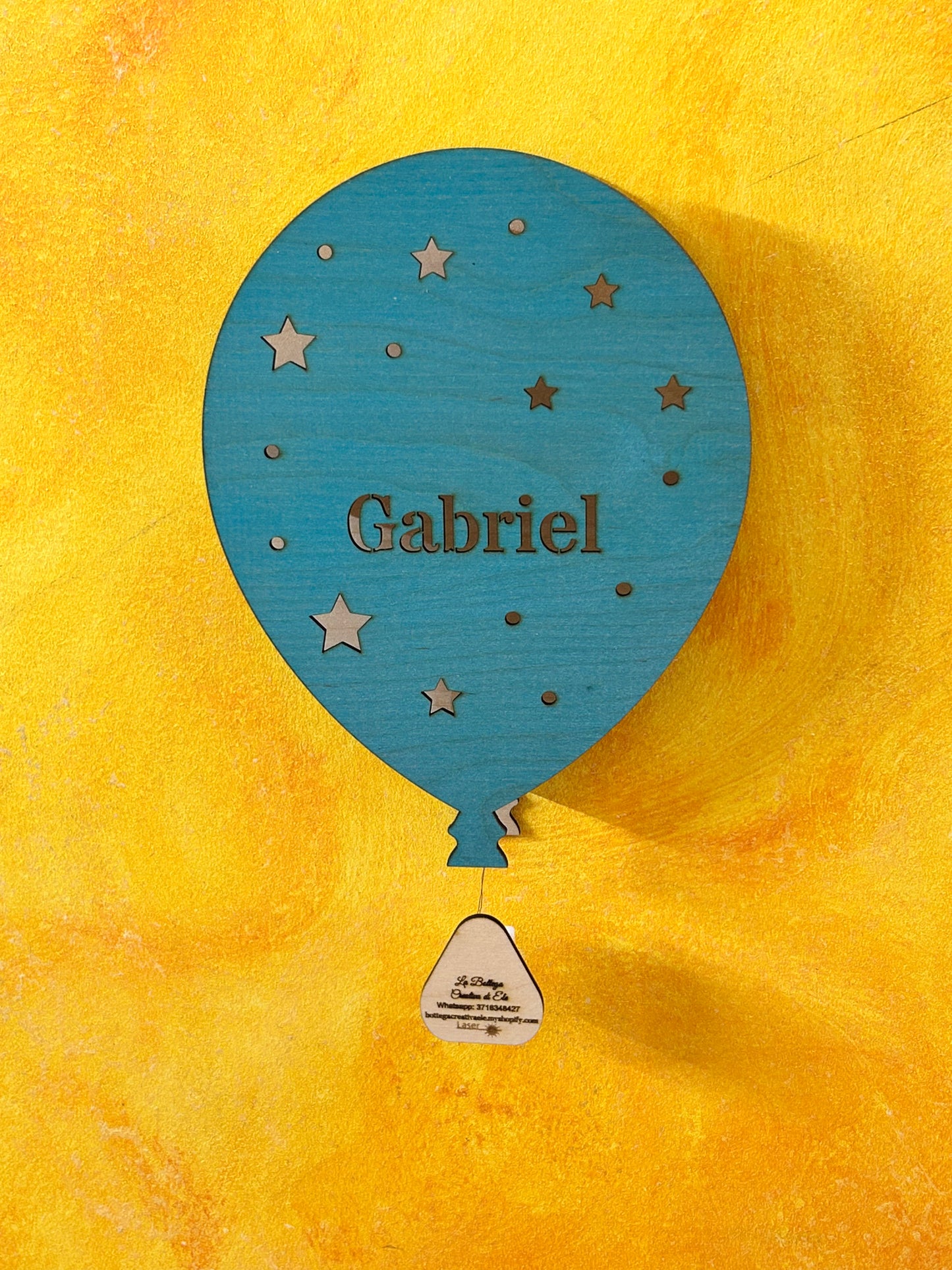 Lampada da Parete a forma di palloncino con nome personalizzabile