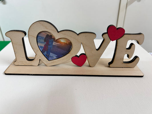 Cornice Love San Valentino personalizzabile con foto