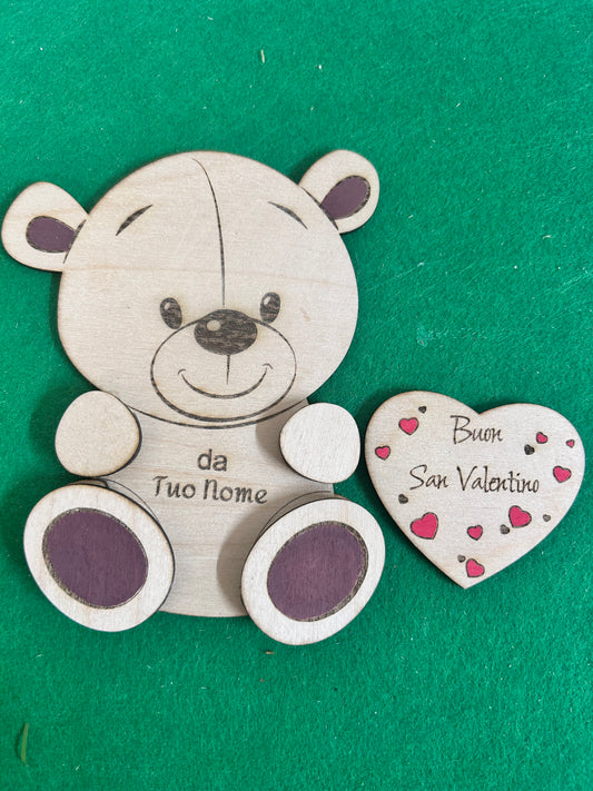 Orsacchiotto San Valentino personalizzato